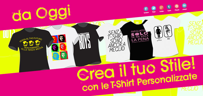 Crea la tua T-shirt personalizzata